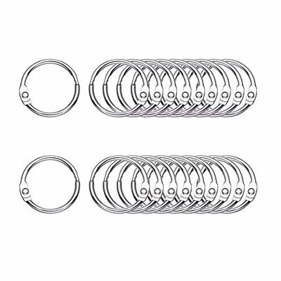 Luckycivia 12 Pcs Silver Book Rings, 3 Holes Metal Loose Leaf Binder Rings,  Ring Snap Split Hinged for Notebook Diary Photo Album Binding - Yahoo  Shopping