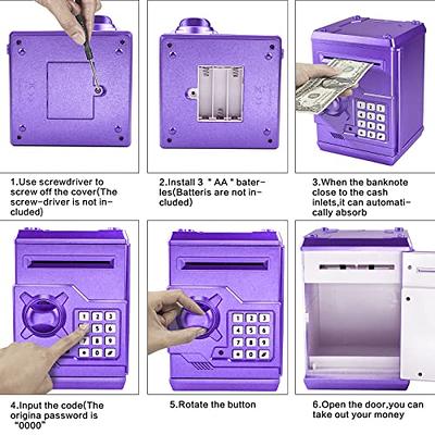 ELECTRONIC PIGGY BANK Code Lock Mini ATM Safe Coin Cash Box