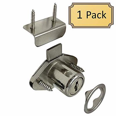 Keyed Hasp Cabinet Door Latch Lock - 4 Pack 2.5 Inch Twist Knob Key Locking  Hasp, Keyed Different Metal Closet Door Locks, Desk Locks for Drawers with  Key(Silver) - Yahoo Shopping