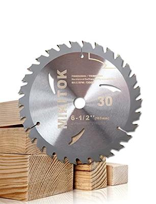 Oshlun SBW-055036 5-1/2-Inch 36 Tooth ATB Finishing and Trimming Saw Blade with 5/8-Inch Arbor (1/2-Inch and 10mm Bushings)