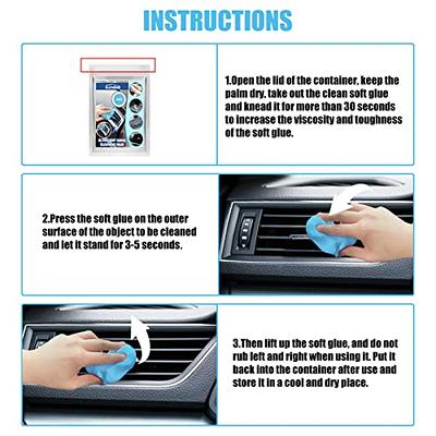 Cleaning Gel for Car, Car Cleaning Kit Automotive Dust Car Crevice Cleaner  Auto Air Vent Interior Detail Removal Putty Cleaning Keyboard Cleaner for  Car Vents, PC, Laptops, Cameras 