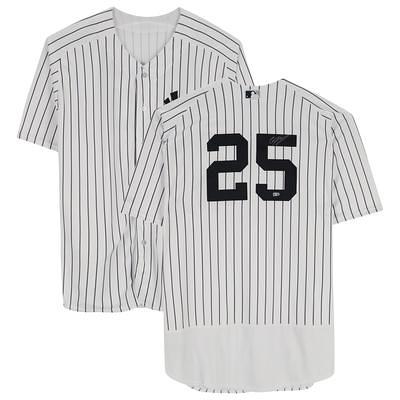 New York Yankees Captains Multi-Signed White Pinstripe Jersey with