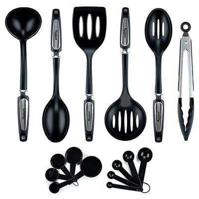 Silicone Kitchen Utensils Set Cooking Utensils - SZBOB Heat Resistant/Non-Stick/Non Toxic/BPA Free Silicon Spoons Spatula Whisk Tongs Wooden Handle