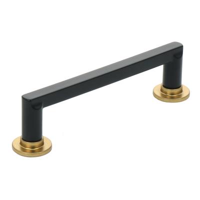 Brainerd Bar 3-in Center to Center Satin Gold Cylindrical Bar Drawer Pulls  in the Drawer Pulls department at