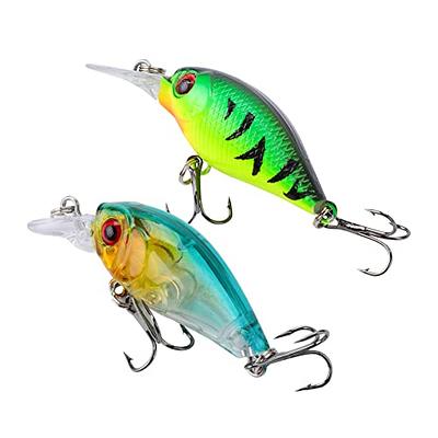 Jerkbait Fishing Lures Jerk Baits for Bass Fishing Jerk Bait Minnow Lures  with Tackle Box for Freshwater Saltwater,10pcs