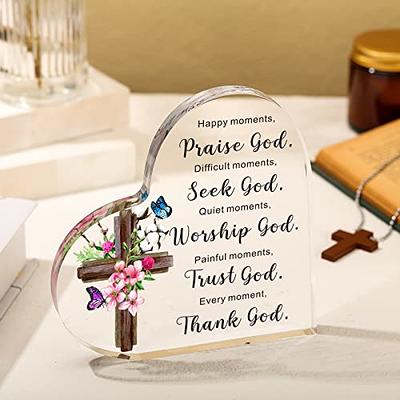 Yulejo Acrylic Christian Gifts for Women Inspirational Gifts with