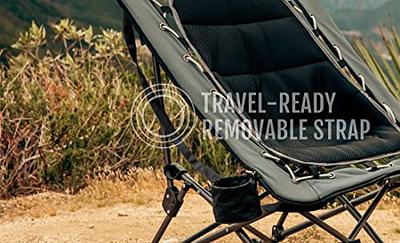 Camp Chair with Side Table | Folding Beach Chair | Portable Deck Chair for  Tailgating, Camping & Outdoors