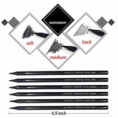 Heshengping, 41pcs Sketching Pencil Set Drawing Sketch Kit Graphite Pencils  Charcoal Pencils Watercolor Pencils Blending Stumps 50page sketchbook