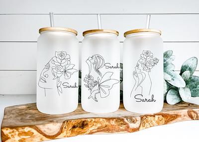 Personalized Soda Can Glass, Iced Coffee Cup With Bamboo Lid + Glass Straw,  Eco Bridesmaid Gifts, Tumbler Alternative, Reusable Gift For Her - Yahoo  Shopping