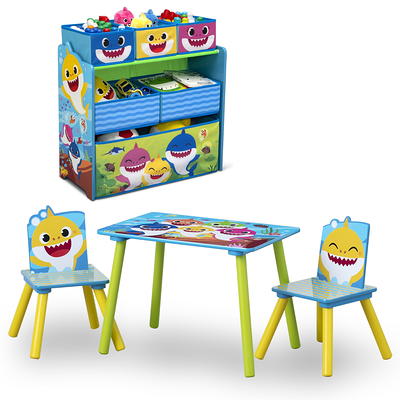 Baby Shark Wood Art Desk and Chair Set - Delta Children