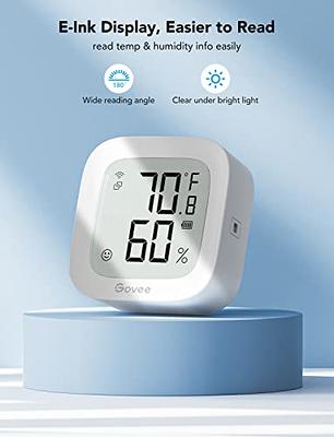 Govee WiFi Thermometer Hygrometer Bundle with Govee Indoor Outdoor  Thermometer, App Notification Alert, 2 Years Free Data Storage Export,  Wireless