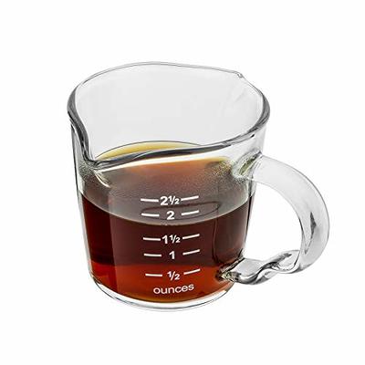 3 Pieces Double Spouts Measuring Cups Espresso Shot Glasses Triple