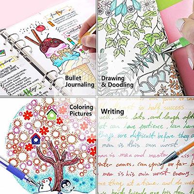 TANMIT Glitter Gel Pens, Glitter Pen with Case for Adults Coloring
