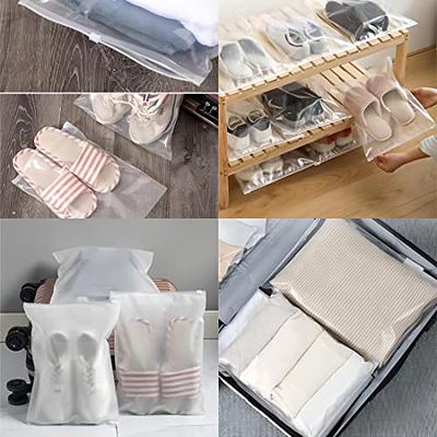 BIIfun Plastic Bags for Clothes,50 Pcs 12x16 Inch Clear Frosted Zip  Practical Travel Bags ，Reclosable Bags for Clothes Business Packaging  Mailing，3 Mil One-side - Yahoo Shopping