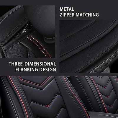 Car Seat Covers, Premium Nappa Leather Sideless Auto Seat Cushions