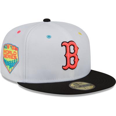 Men's New Era Black Boston Red Sox Pastel Undervisor 59FIFTY Fitted Hat
