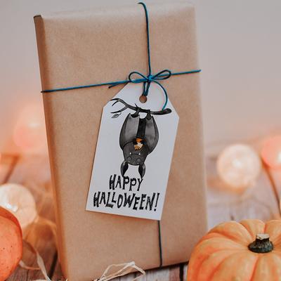 Halloween Gift Tags, Printed Tags With String, Favor Boo Bag - Yahoo  Shopping