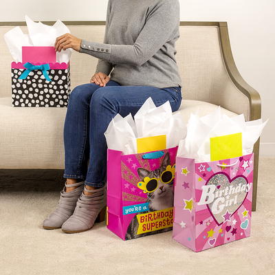 Hallmark Medium Birthday Gift Bag With Tissue Paper (Blue Happy