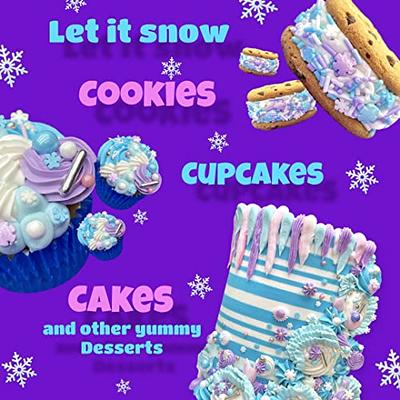 Sprinkles | Frozen in Sugar Sprinkle Mix | Blue Sprinkles | Confetti  Sprinkles | Snowflake Sprinkles | Holiday sprinkles | Christmas | Winter  cake