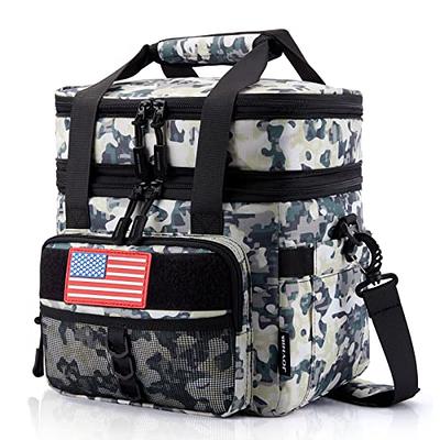 JOYHILL Tactical Lunch Box for Men, Double Deck Expandable Insulated Lunch  Bag, Large Durable Thermal and Cooler Bag for Adult, Modern Leakproof Bag  for Adult Work, Camping, Picnic, Rice White - Yahoo