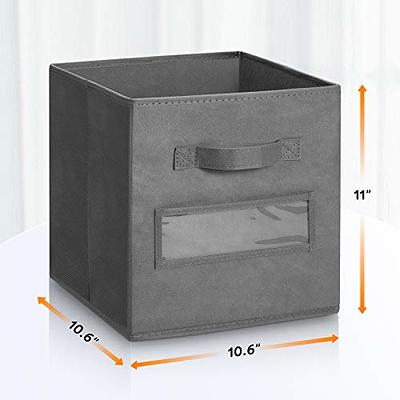 Casafield Set of 12 Collapsible Fabric Cube Storage Bins - 11 Foldable  Cloth Baskets for Shelves, Cubby Organizers & More