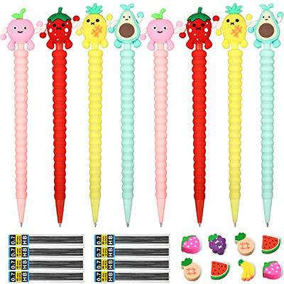 Leinuosen 42 Pieces Scented Pencils Fun Pencil with Eraser Cartoon