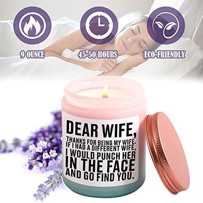 Wife Gifts, Christmas Gifts for Wife, Wife Birthday Gift Ideas, Anniversary  Romantic Gifts for Wife, Mothers Day Valentine's Day Gifts for Wife from  Husband - Acotxber Lavender Scented Candles - Yahoo Shopping