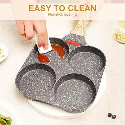 4-cup Frying Pan, Fried Egg Pan, Sectional Pancake Pan, For Gas