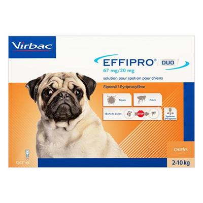 Effipro Duo Spot-On For Small Dogs Up To 22 Lbs 4 Pack - Yahoo Shopping