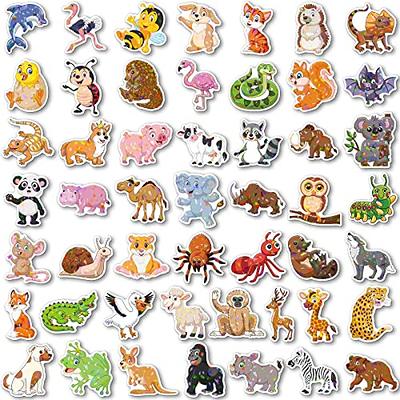 100Pcs Cute Animal Stickers,Vinyl Waterproof Stickers for Laptop