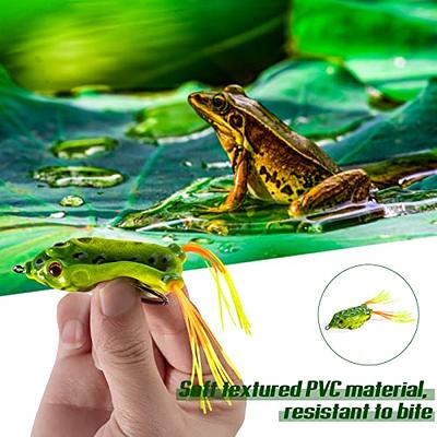 6 Pcs Topwater Frog Lures, Bass Fishing Lures Kit , Soft Frog Bait Frog Lure