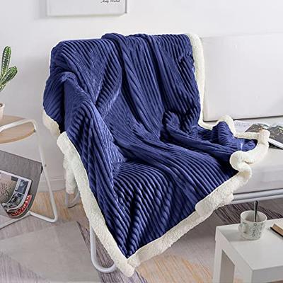 Ultra Soft Flannel Fleece Throw Blanket Double Sided Thick  Blanket,Lightweight Warm Cozy Couch Blanket,Reversible Throw Blanket 3  Pieces Bedding Set