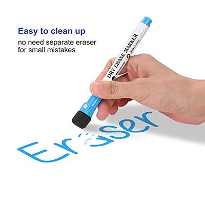 Comix Dry Erase Markers, Fine Tip Whiteboard Magnetic Markers with