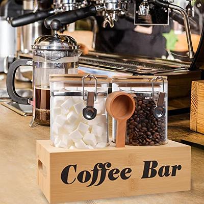 250 Ml Coffee Bar Accessories Glass Kitchen Canisters Sealed Jar Cane Beans