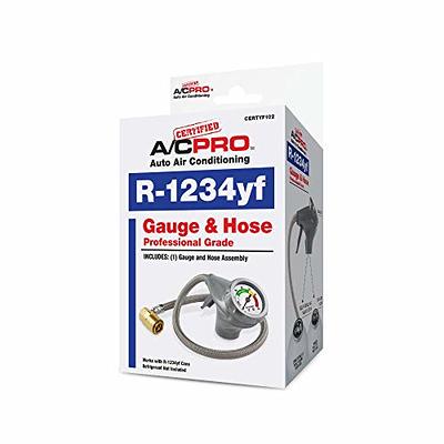  R1234yf & R134a Refrigerant Recharge Kit with Gauge Bullet  Piercing Tap Valve R134a Self-Sealing Can Tap R1234yf Can Tap for Home AC  Refrigerant and Auto AC System : Automotive