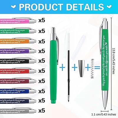  50Pcs Inspirational Pens in Bulk, Funny Ballpoint