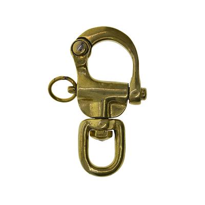 Solid and Plated Brass Snap Clip Keychains