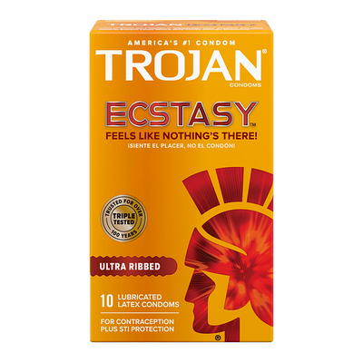 Trojan Pleasure Pack - 40 Premium Latex Condoms (Double Ecstasy, Ultra  Thin, Fire & Ice, Ultra Ribbed & Enz)