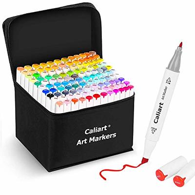 VigorFun 88 Colors Alcohol Markers Permanent Dual Tips Art Paint Marker  Pens for Kids Adults, Highlighters for Drawing Sketching Card Making