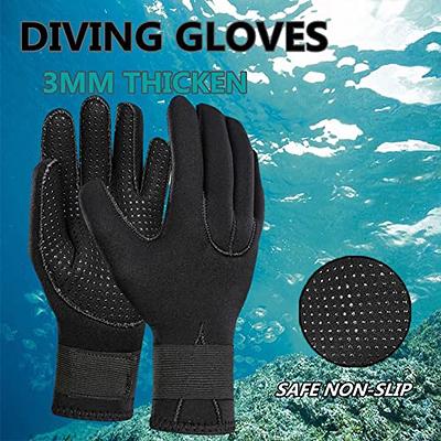 Neoprene Gloves Scuba Diving Gloves Wetsuit Dive Gloves for Men Women Kids,  3MM Flexible Anti Slip Thermal Five Finger Surfing Glove for Spearfishing  Paddling Kayaking Swimming 