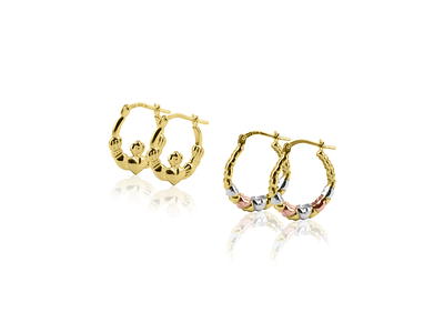 Brilliance Fine Jewelry Adult Hoop Earrings Set