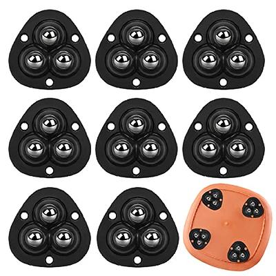 Mini Caster Wheels for Small Appliances, Self Adhesive Caster Wheels,  Stainless Steel Rollers Universal Wheel for Trash Can, Storage Bins Bottom  (8 PCS, Black) APBATS - Yahoo Shopping