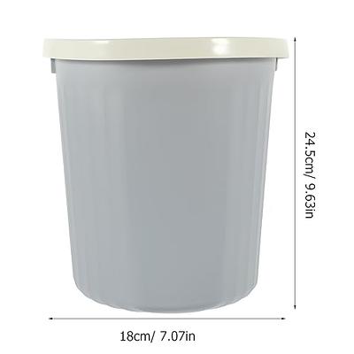 Slim Trash Can, Trash Bin, Toilet Garbage Can With Pressure Ring