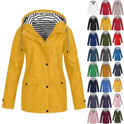 Rain Jacket Womens Waterproof With Hood,2023 Fall Winter Clothes