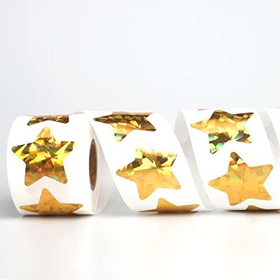 500 PCS Star Stickers for Children Reward Holographic Silver Star