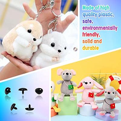 LUTER Pack of 100 Plastic Animal Safety Noses Doll Noses with Washers  Safety Noses for Crochet Animals Soft Toy Safety Noses for Puppets Plush  Toys (5