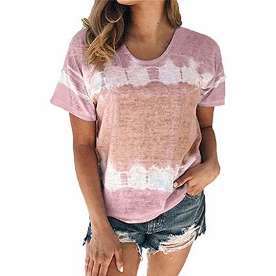 MIHOLL Women's Short Sleeve Tops Lace V Neck Waffle Knit Shirts Loose  Casual Tee T-Shirt at  Women's Clothing store