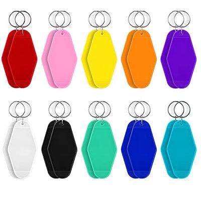 SAVITA 20pcs Blank Hotel Motel Keychain, Double-Sided Heat