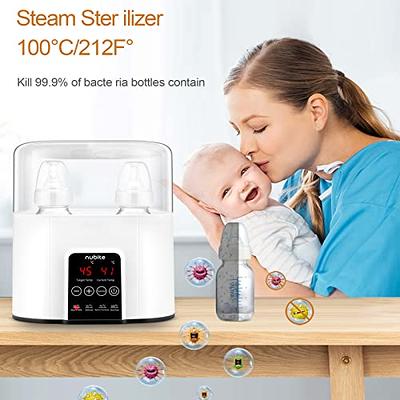 Baby Bottle Warmer, Baby Bottle Warmer for Breastmilk, Formula and Food,  Fast Baby Food Heater, Milk Warmer with Defrost, Heat Baby Food Jars  Function