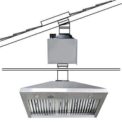 SINDA 36 Inch Remote Blower Range Hood Insert, 1260 CFM Built-in Kitchen  Vent hood with 4-Speed Fan, 8 Round Top Vent, LED Lights, Baffle Fillters,  in Stainless Steel (SR-VH36) - Yahoo Shopping